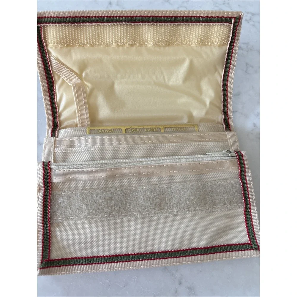 Vintage 90's Levi's Tan Orange Nylon Wallet 6